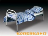 Кровати металлические одноярусные со сварными сетками фото0