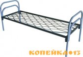 Одноярусные кровати металлические эконом фото1