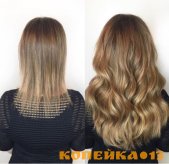 Натуральные волосы на заколках фото2